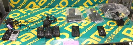 Assorted Nokia Mobile Phones + Chargers,