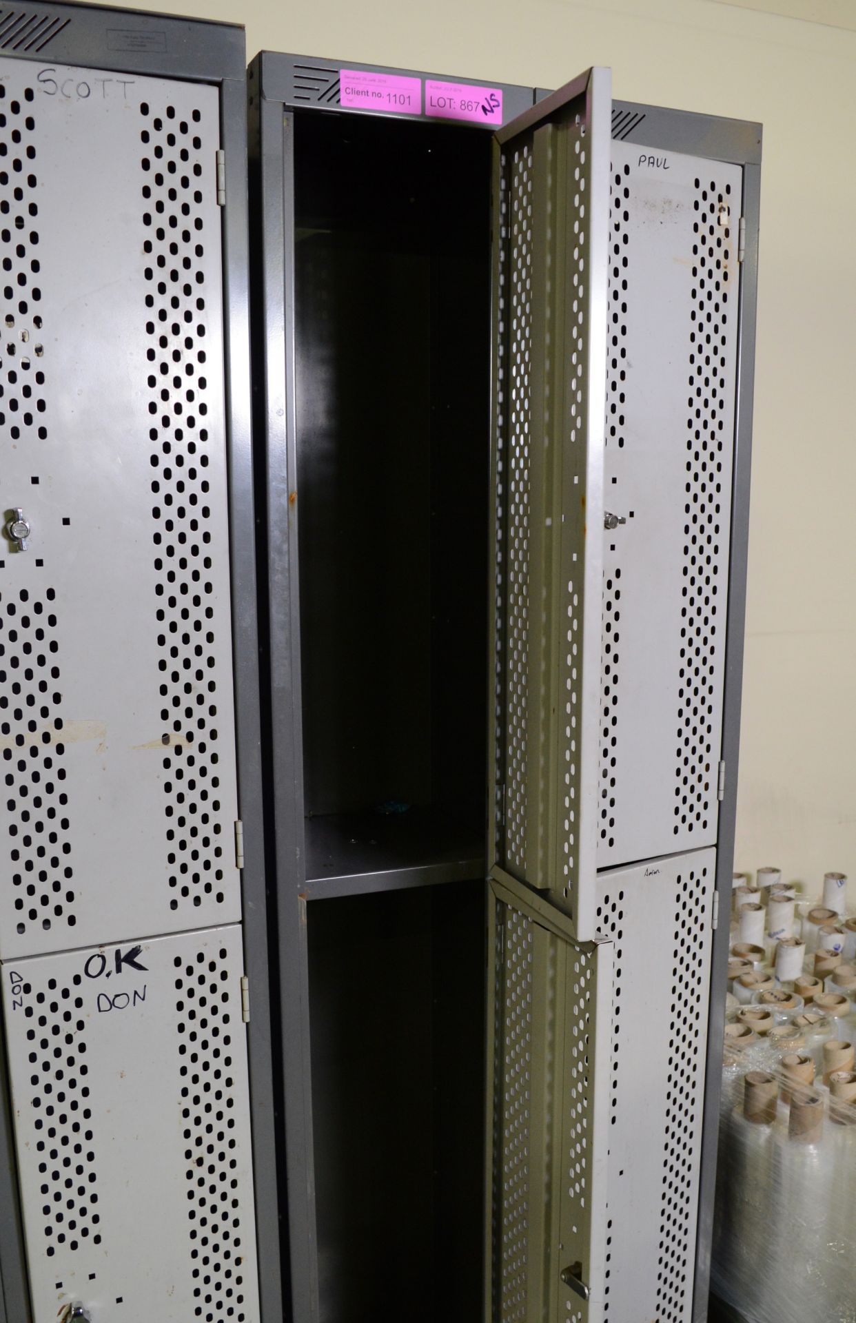 4x Double Steel Lockers W 610 x D 300 x H 1780mm. - Image 2 of 2
