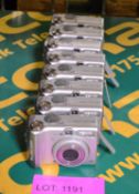 8x Canon PowerShot A520 Digital Cameras - Powers up.