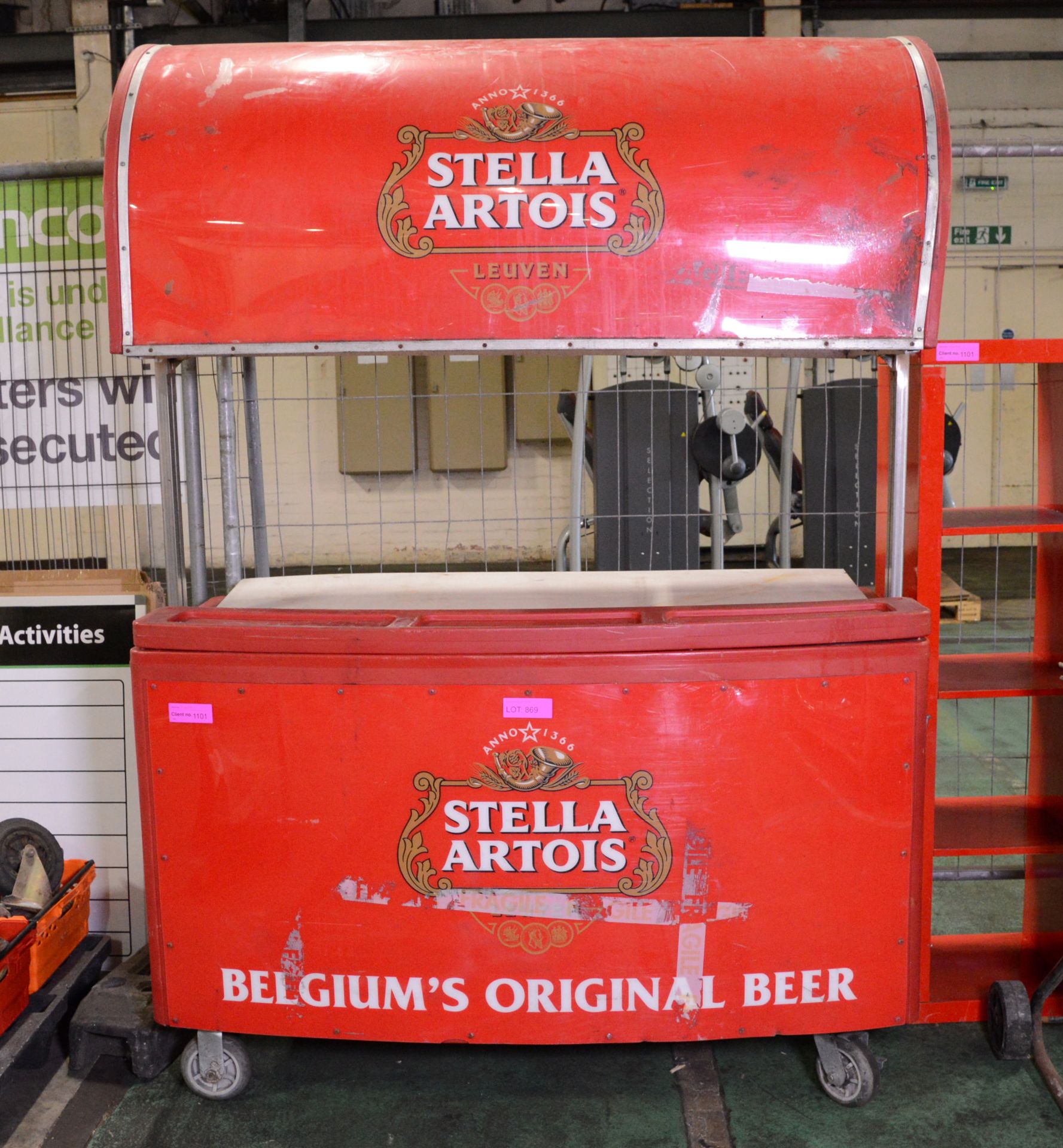Stella Artois Bar with Canopy - Not refrigerated.