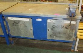 Work Bench 2 Door - EMV-6 Vice L1520 x W680 x H1040mm