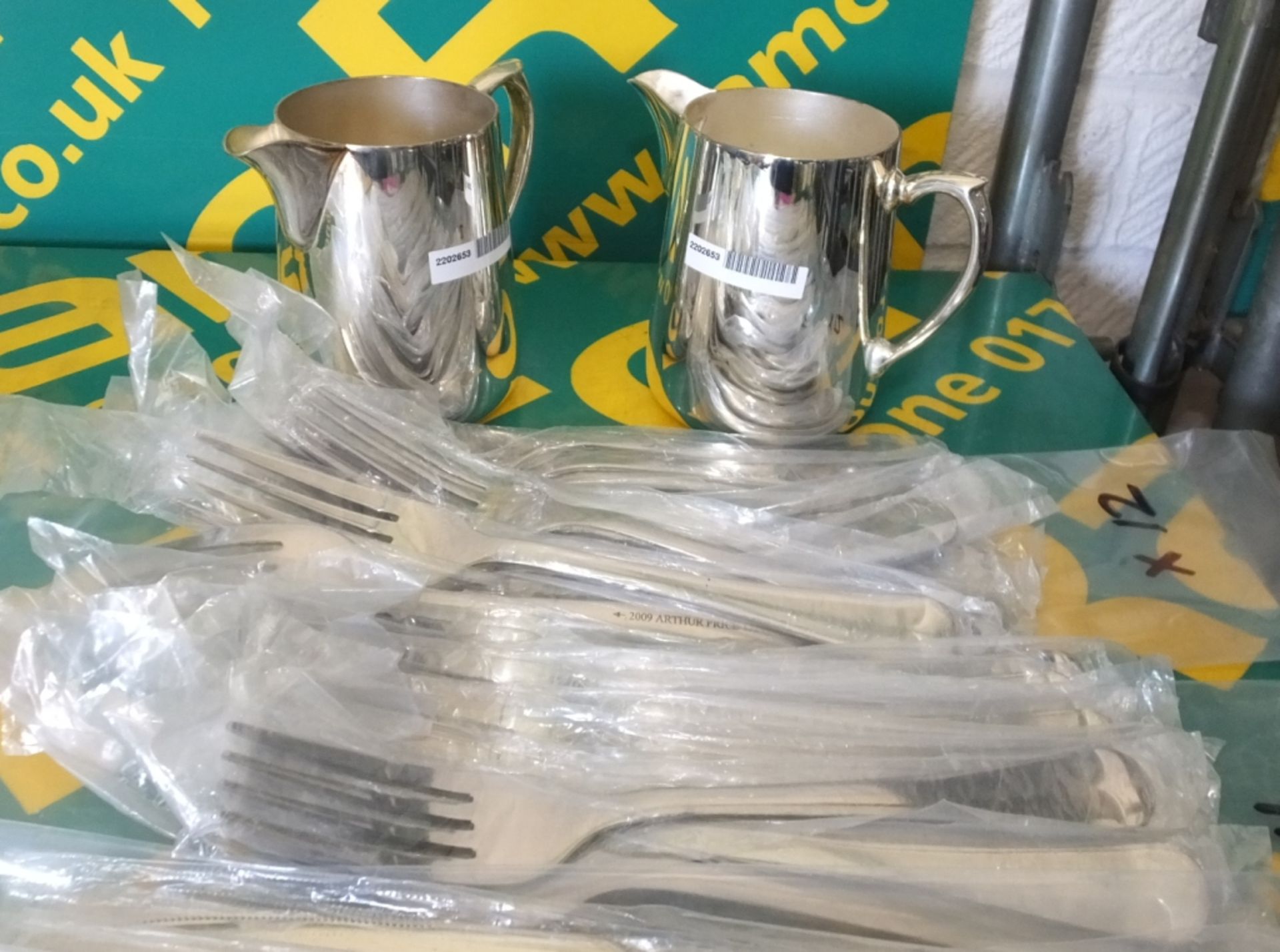 2x Milk Jugs, Table Knives, Table Forks - Image 3 of 3