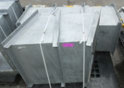 2x Galvanised Ducting Sections