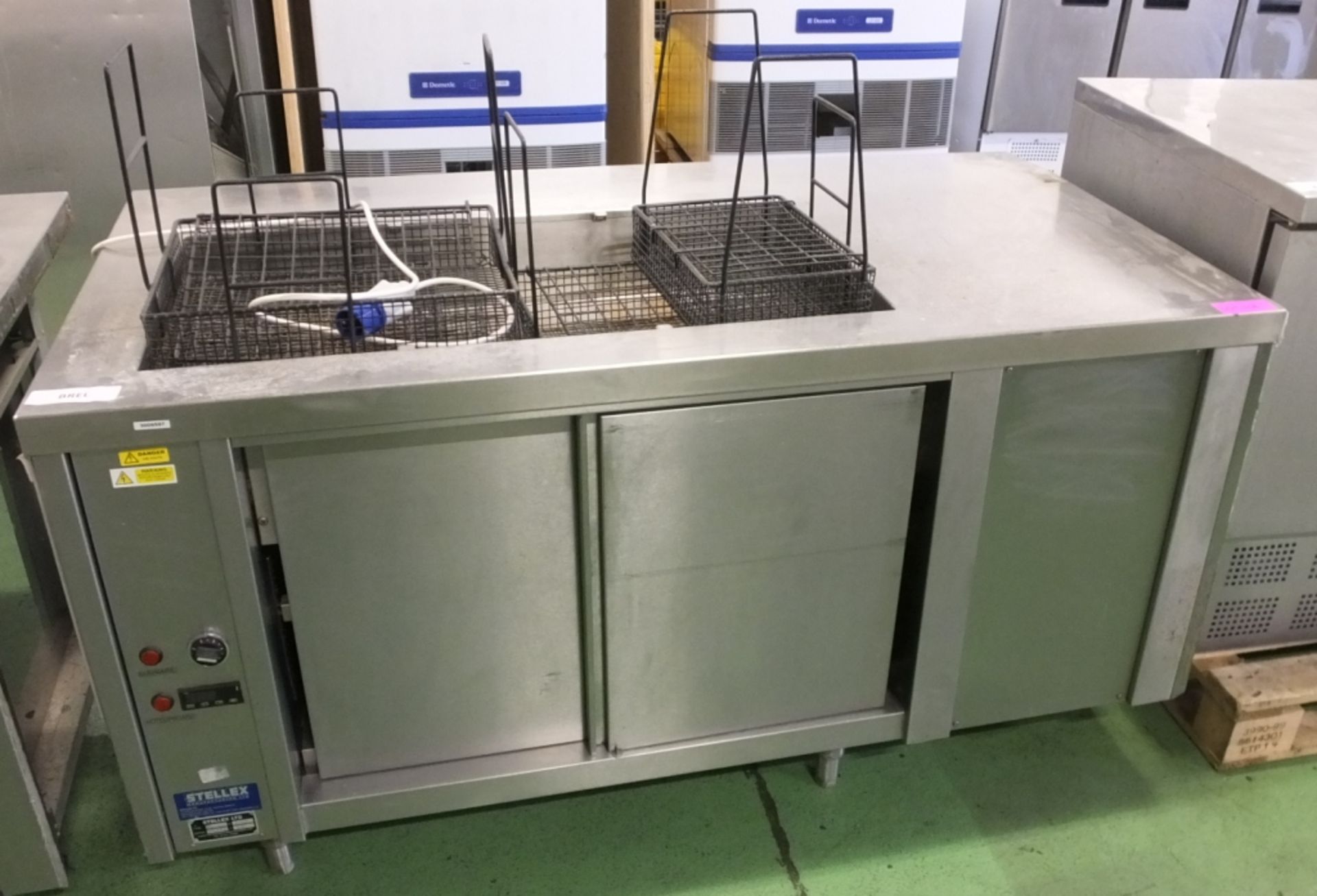 Stellex Bain Marie + Hot Cupboard L1630 x W880 x H860mm