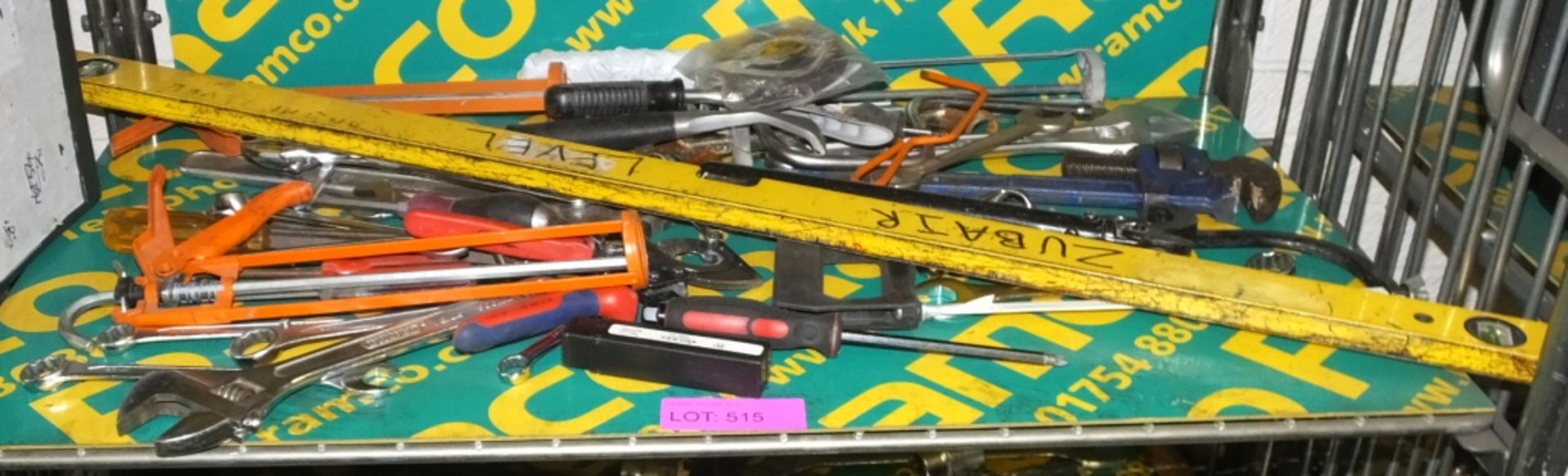 Hand Tools - Spirit Level, Screwdrivers, Adjustable Wrench, Spanners