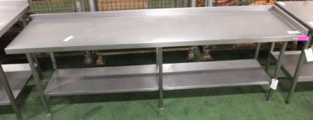 Worktop Stainless Steel L2400 x W600 x H800mm