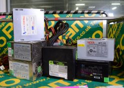 6x PC Power Supplies up to 500W.
