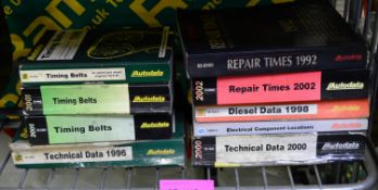 9x Autodata Vehicle Repair Manuals 1992 - 2005.