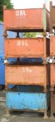 4x Metal Stillages L930 x W930 x D660mm