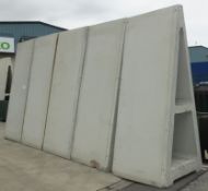 5x Large Concrete A Blocks - £5+VAT lift out charge applied to this lot