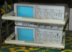 2x GW Instek GOS-6112 Oscilloscopes 100MHz