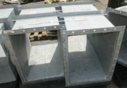 2x Galvanised Ducting Sections