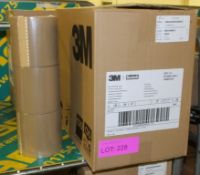 3M Scotch Box Sealing Brown Tape 100mm x 66m 18 Per Box - 2 boxes