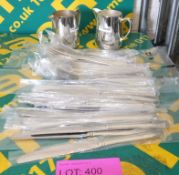 2x Milk Jugs, Table Knives, Table Forks