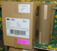 3M Scotch Box Sealing Brown Tape 100mm x 66m 18 Per Box - 2 boxes