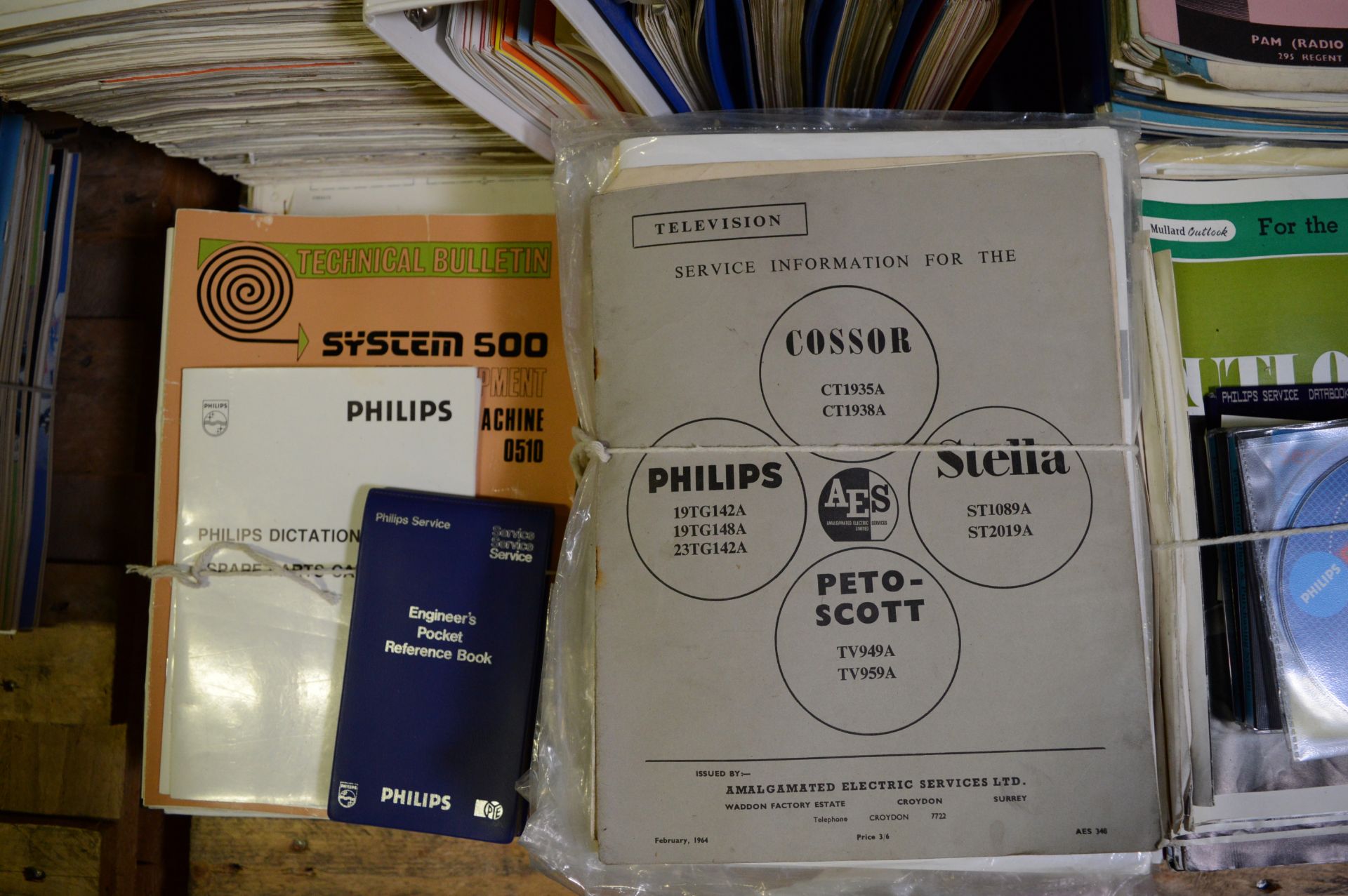 Philips, Pye, Dynatron, Stella, Cossor, Invicta Service Manuals & Technical Bulletins. - Image 3 of 5