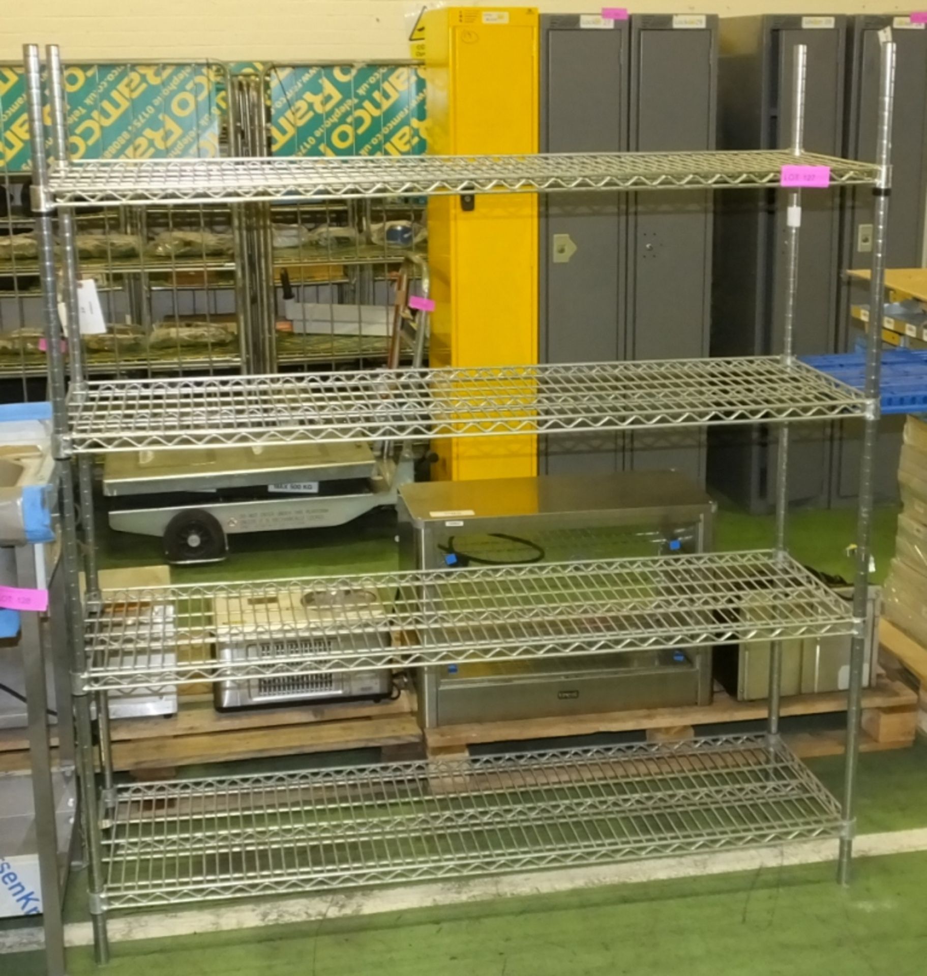 4-Tier Mesh Shelving L1490 x W450 x H1660mm