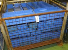 48x Plastic Storage Bins