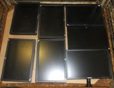 7x HP & Samsung PC Monitors - No Stand