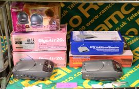 Giga AIr, Wand, Grandtec & Nikkai Wireless Audio / Video Sender Units.