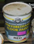 Floormaster Heavy Duty Floor Paint - Polyurethane - 20LTR - Red