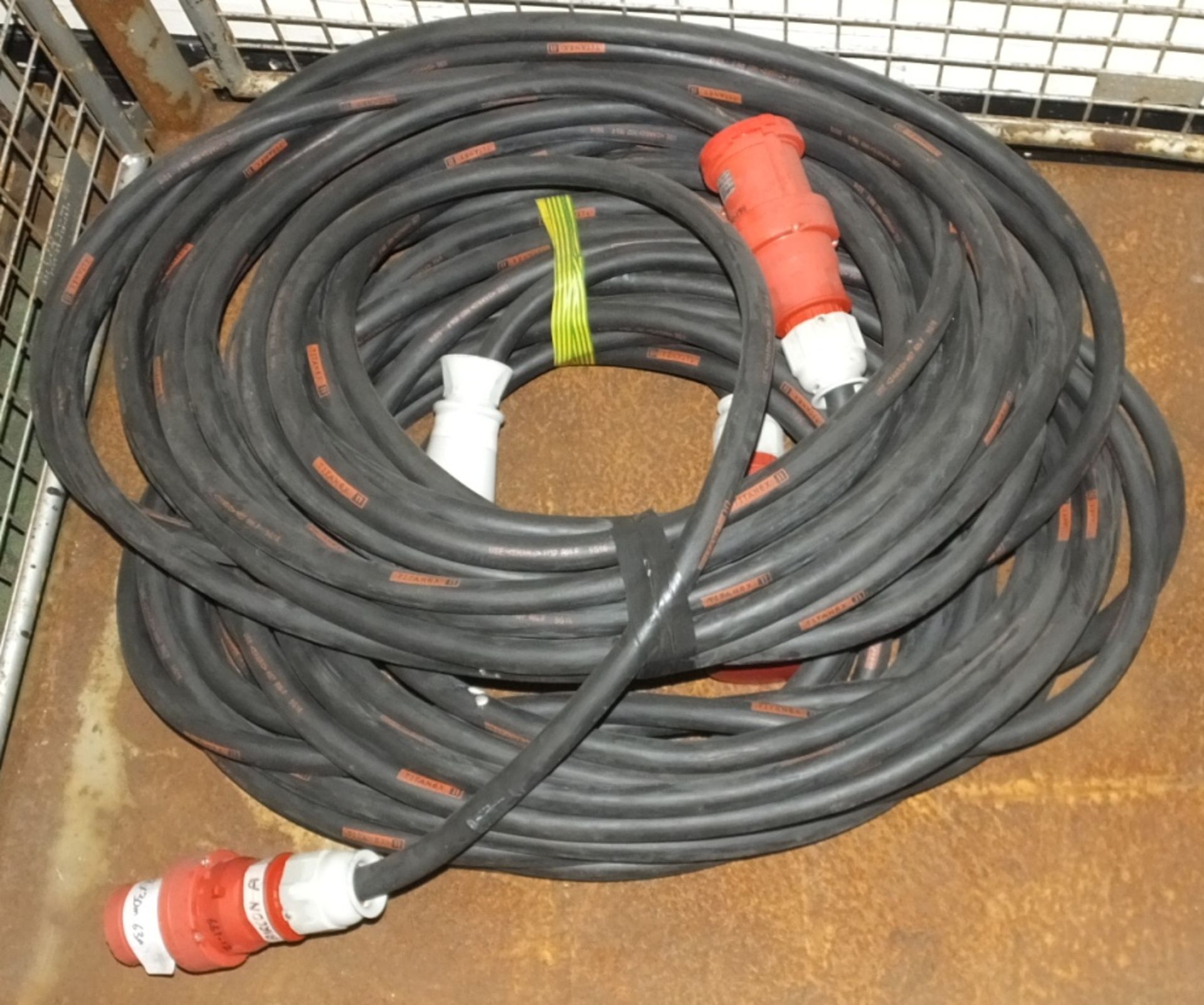 2x Cable Assemblies Black - 30M x 63A