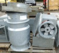 Extraction Equipment - Ducting, Power Box, Flakewood Barrier Assembly