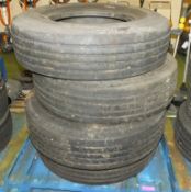 4x Michelin Energy 315/80R 22.5 Tyres