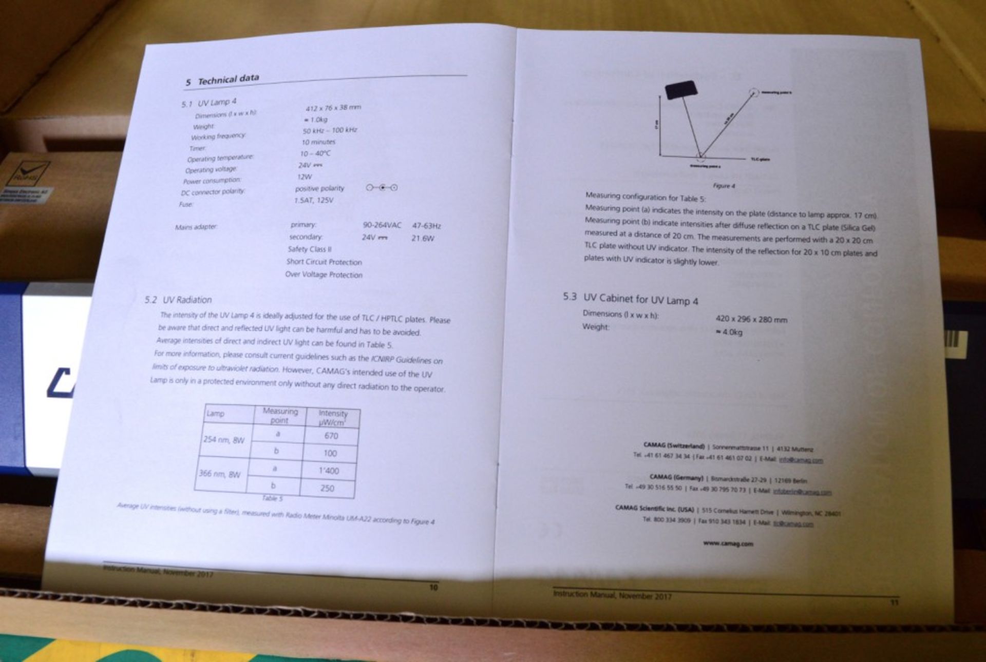 Camag UV Lamp 4 Dial Wavelength - Image 2 of 2