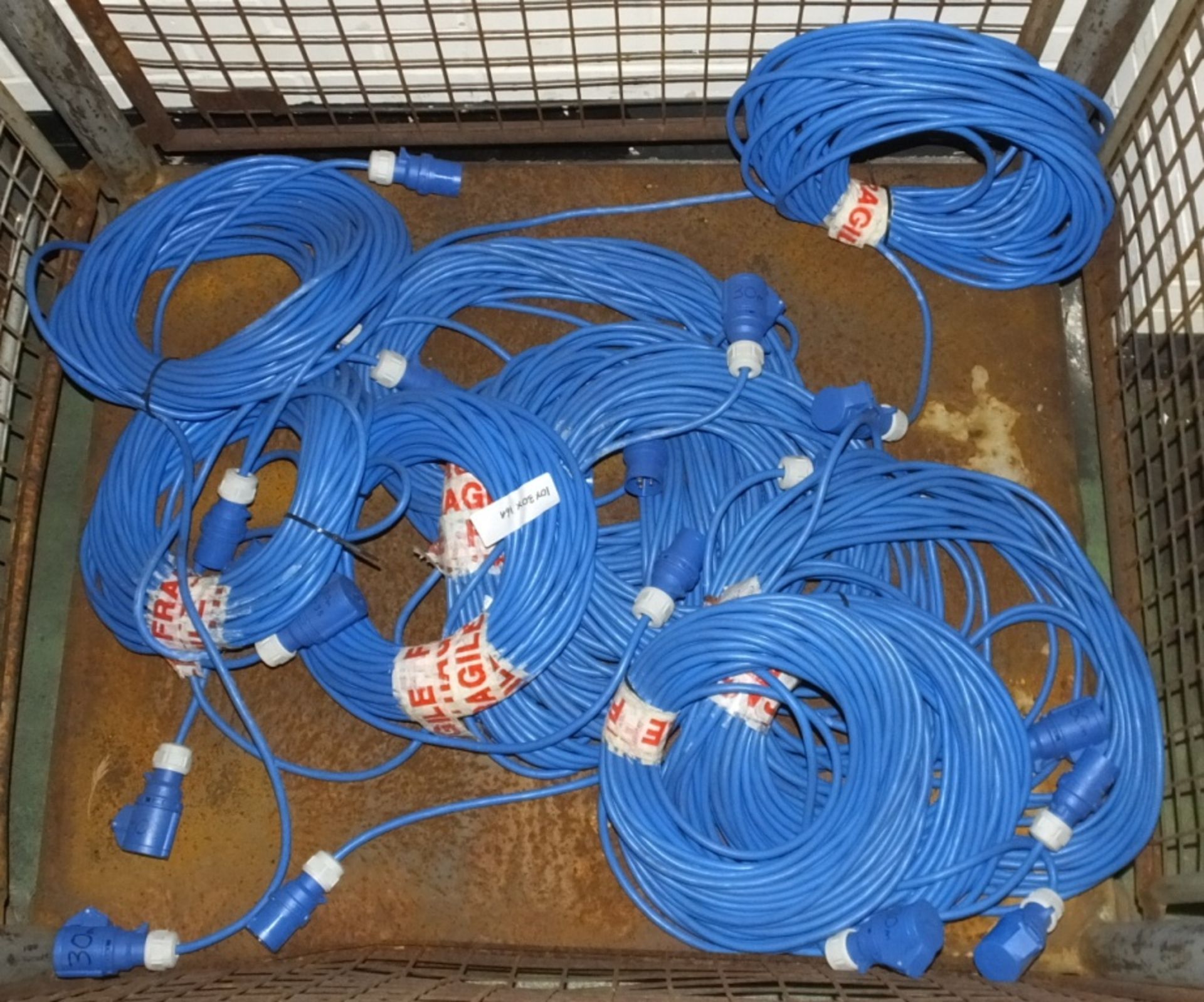 10x Cable Assemblies Blue - 30M x 16A