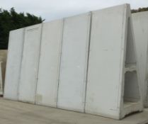 5x Large Concrete A Blocks & 10x Joining Plates - £5+VAT lift out charge applied to this lot