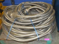 2x Braided Hose 2 Bore Steel Flange Ends