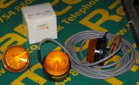 3x LED Orange Rear Lamp Assemblies