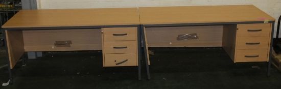 2x Office Desks L1540 x D750 x H730mm