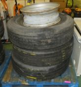 Wheel Rim 22,5, Michelin Pilot 295/80R 22.5 Tyre, Michelin Energy 315/80R 22.5 Tyre