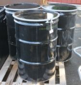 3x 45 Gallon Steel Drums