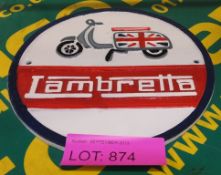 Cast Sign - Lambretta