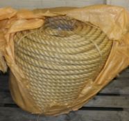 Large Roll of Fibrous Rope - Approximately diameter 3cm / 1.25”