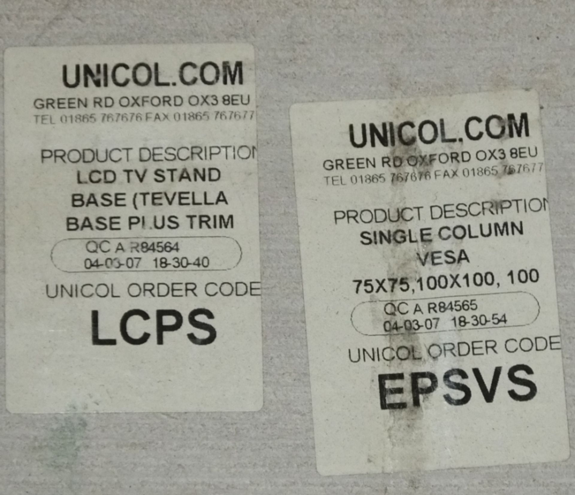 6x Unicol LCD TV Stand Bases. - Image 3 of 3