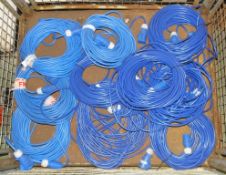 10x Cable Assemblies Blue - 30M x 16A