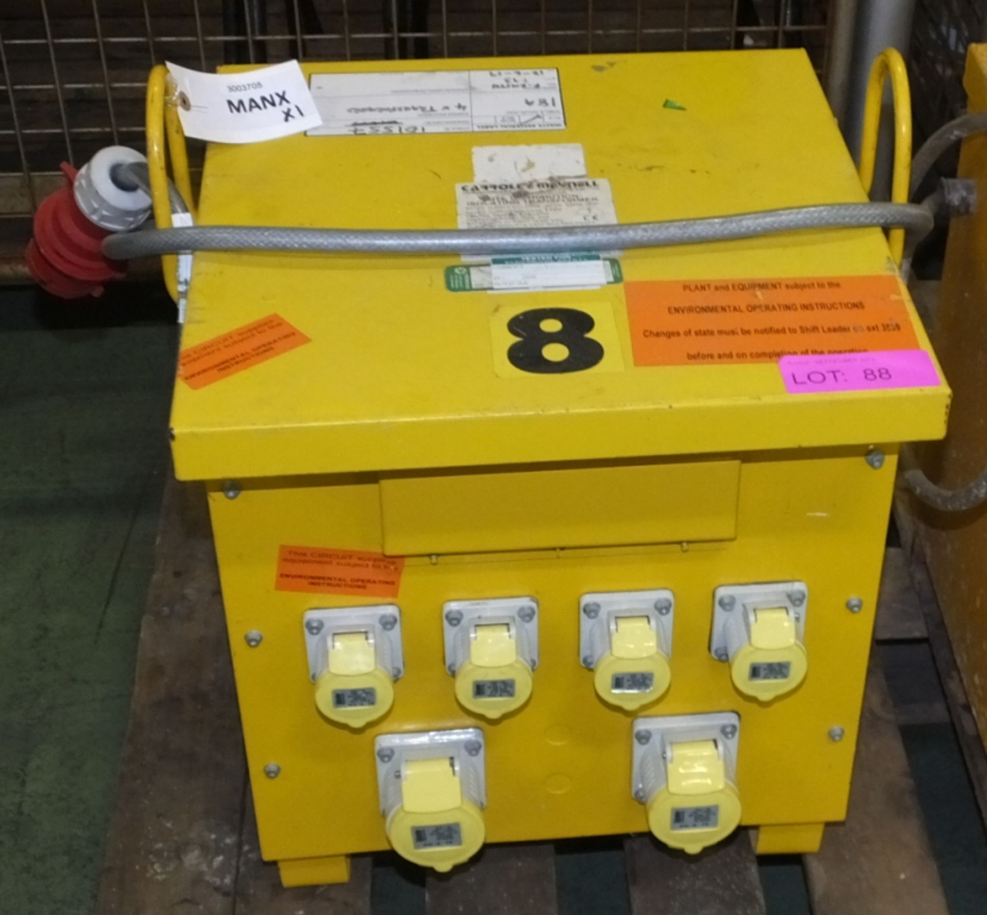 Carrolle Meynell 6 Way Transformer 3ph 110v