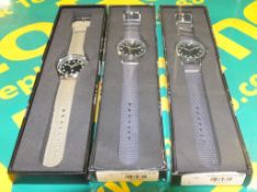 2x Reproduction RAF Pilot Watches, 1x Reproduction RAF Watch