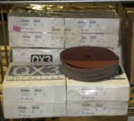 QX3 Abrasive Discs - 50 Grit - 25 per box - 8 boxes / 24 Grit - 25 per box - 8 boxes