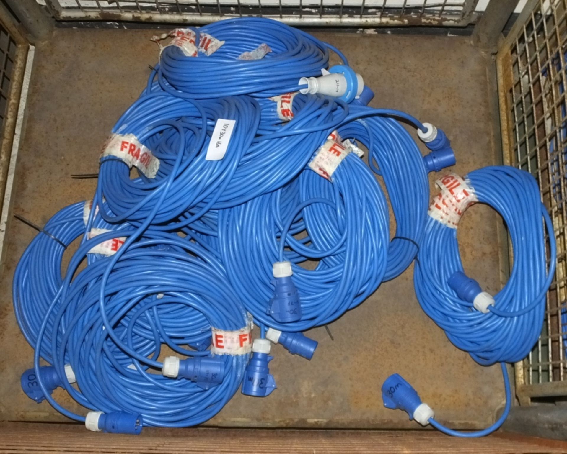 10x Cable Assemblies Blue - 30M x 16A