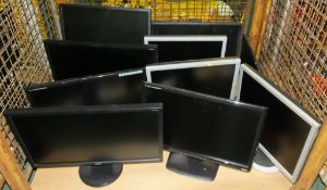 10x PC Monitors - Samsung, Prolite, Dell, Acer