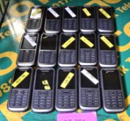 15x Samsung GT-C3350 Mobile Phones - Batteries & backs may be missing.