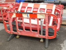 12x Maintenance / Safety Plastic Barriers