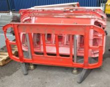 10x Maintenance / Safety Plastic Barriers