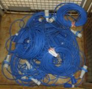 10x Cable Assemblies Blue - 30M x 16A