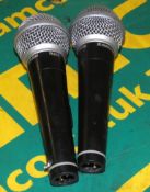 2x Samson R21S Stage Microphones